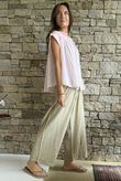Elsie Pure Cotton Cap Sleeve Blouse Sugar
